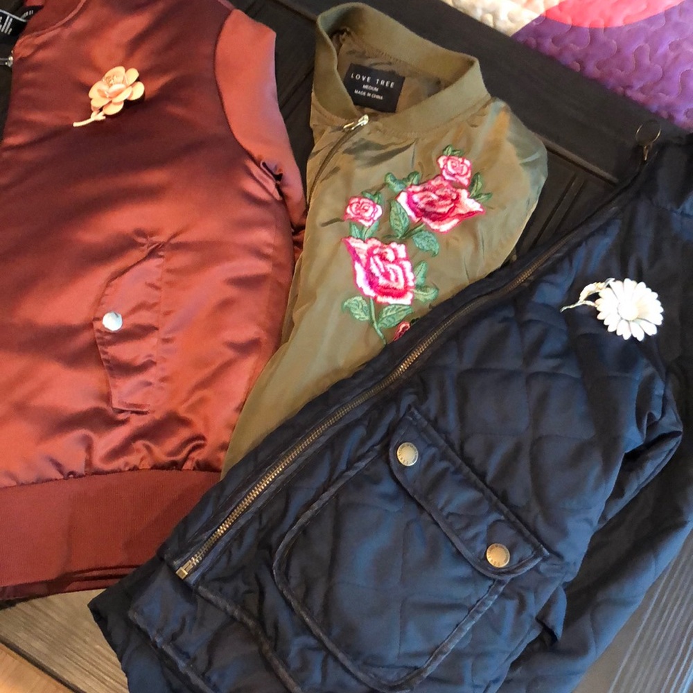 Three-Pack Satin Jackets! 🤗